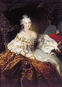 Christoph Nathe Portrait of Elizabeth of Russia oil